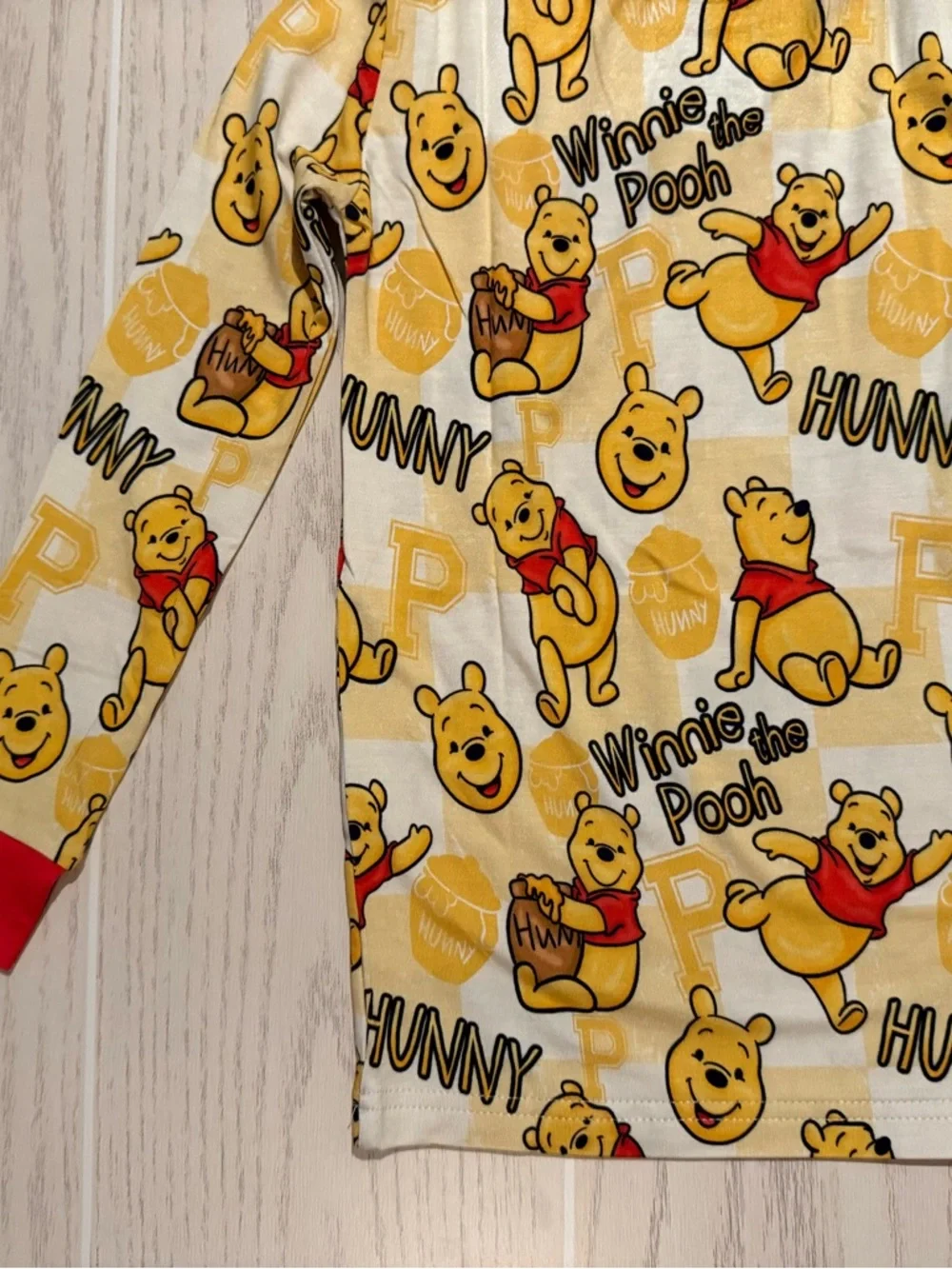 Yaritza Boutique Bamboo Pajamas Unisex Kids 5-6Y Winnie Pooh‎ Hunny 2PC NWT